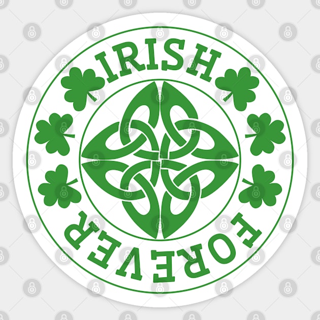 St Patricks Day Irish Design Sticker by POD Creations